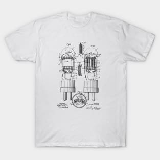 Multiple Ball Vacuum Tube Vintage Patent Hand Drawing T-Shirt